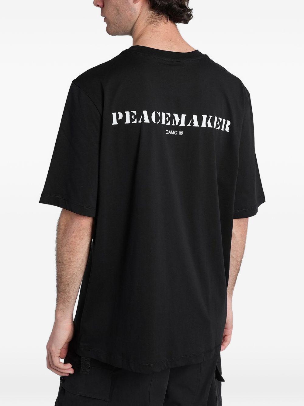 T-shirt con logo nera 