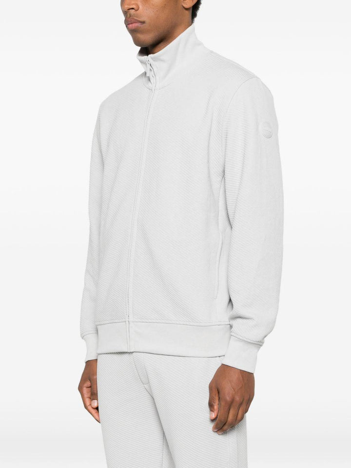 Felpa Colmar con zip grigio chiaro 