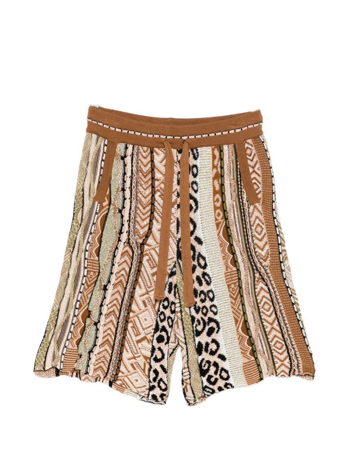 Shorts con coulisse cioccolato 