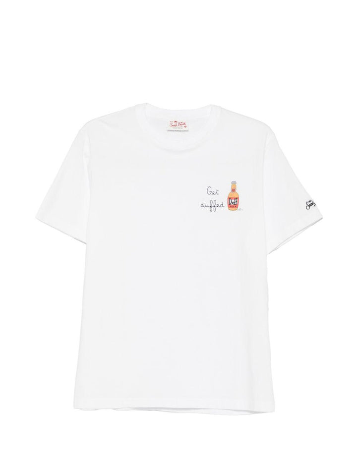 T-shirt bianca con stampa grafica 