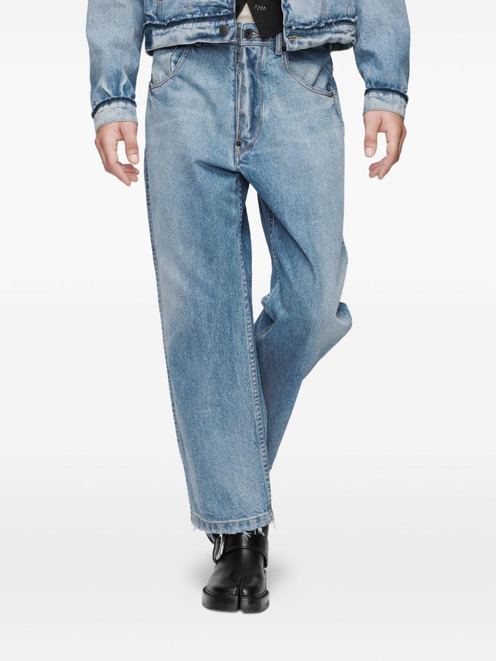 Jeans crop blu 