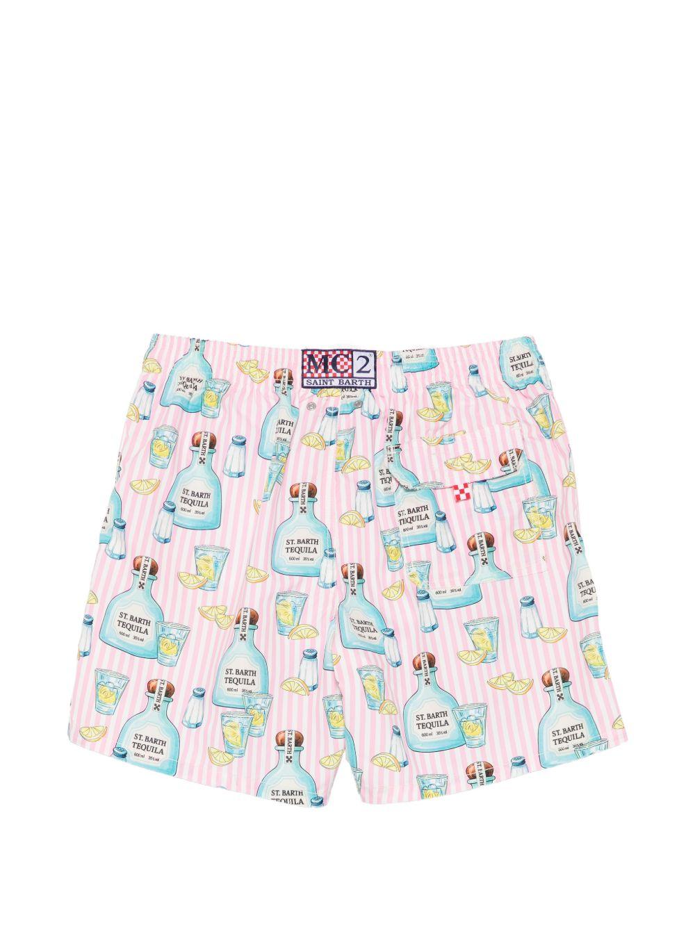 Costume da bagno bianco/rosa 