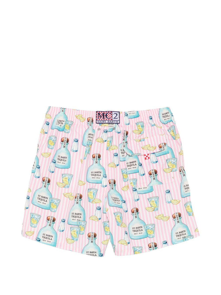 Costume da bagno bianco/rosa 