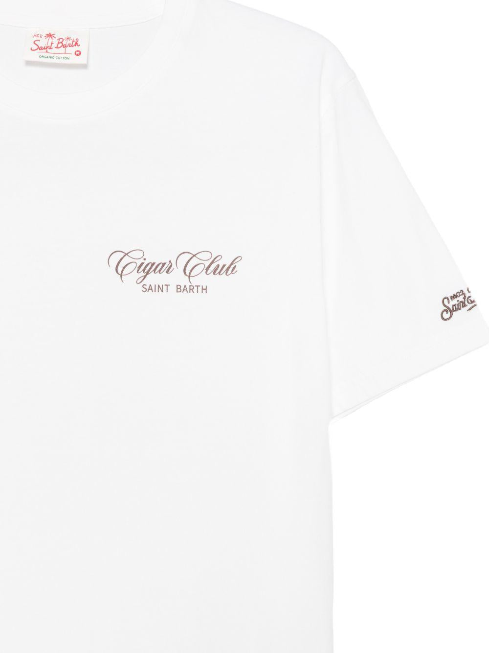 T-shirt bianca con stampa 