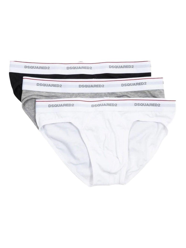 Set di 3 slip multicolor con logo 