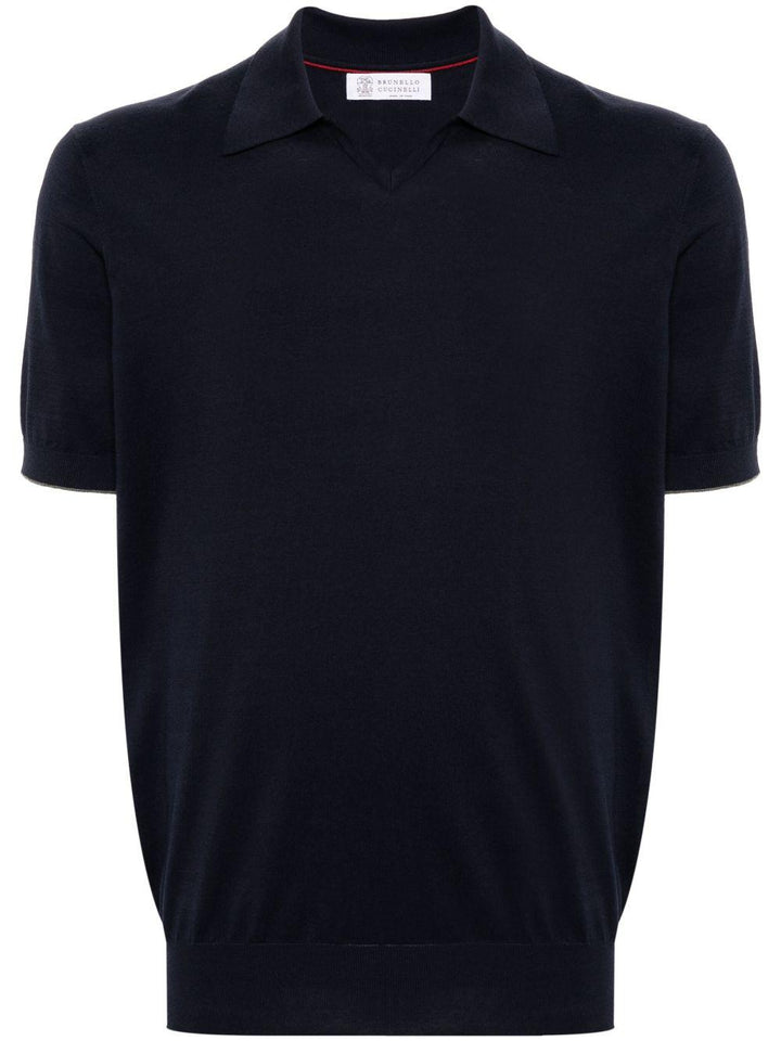 Polo a maniche corte blu navy 