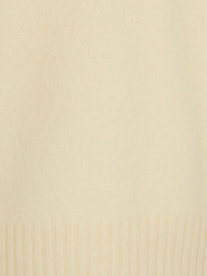 Maglione avorio girocollo Patch Beyond 