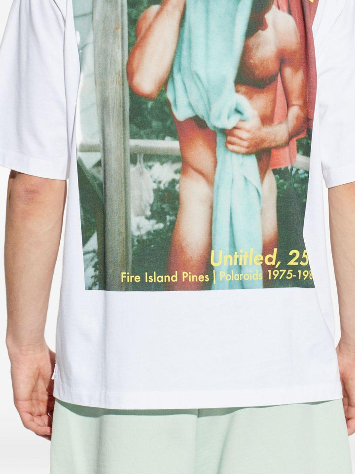 T-shirt bianca con stampa 