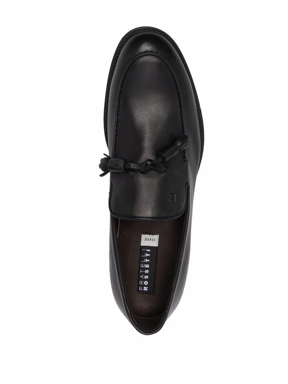 Mocassino nero in pelle 