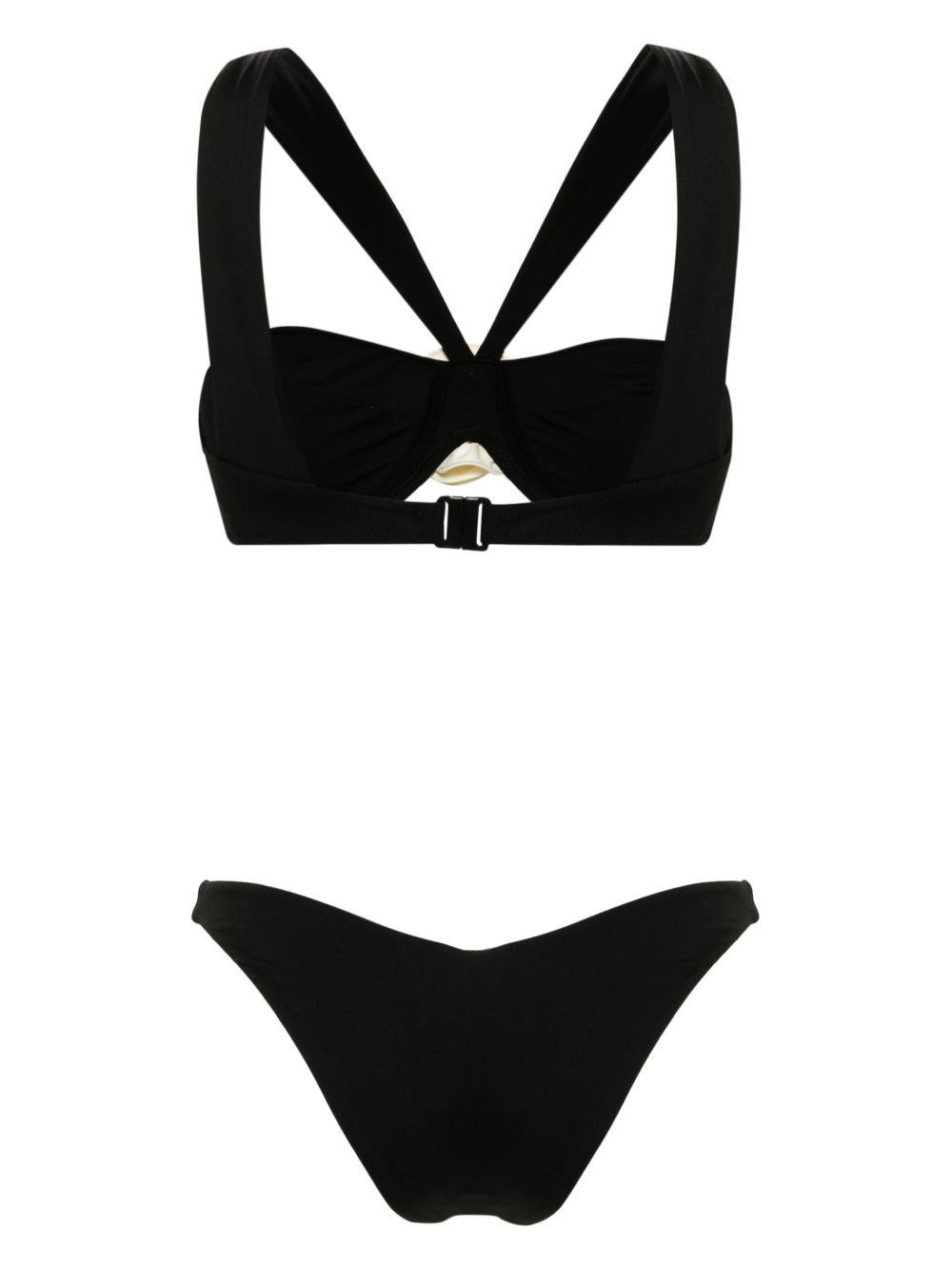 Bikini Sahar con applicazione a fiori 