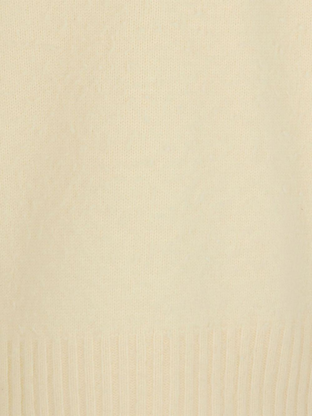 Maglione avorio girocollo Patch Beyond 