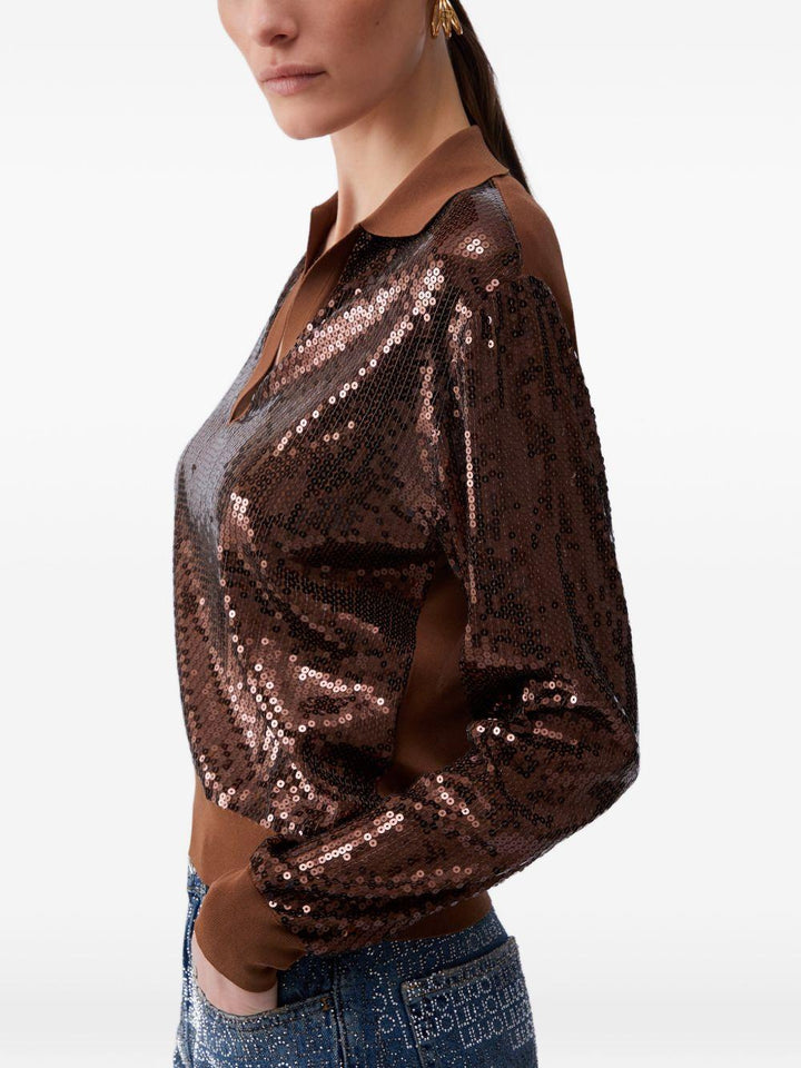 Polo con paillettes 
