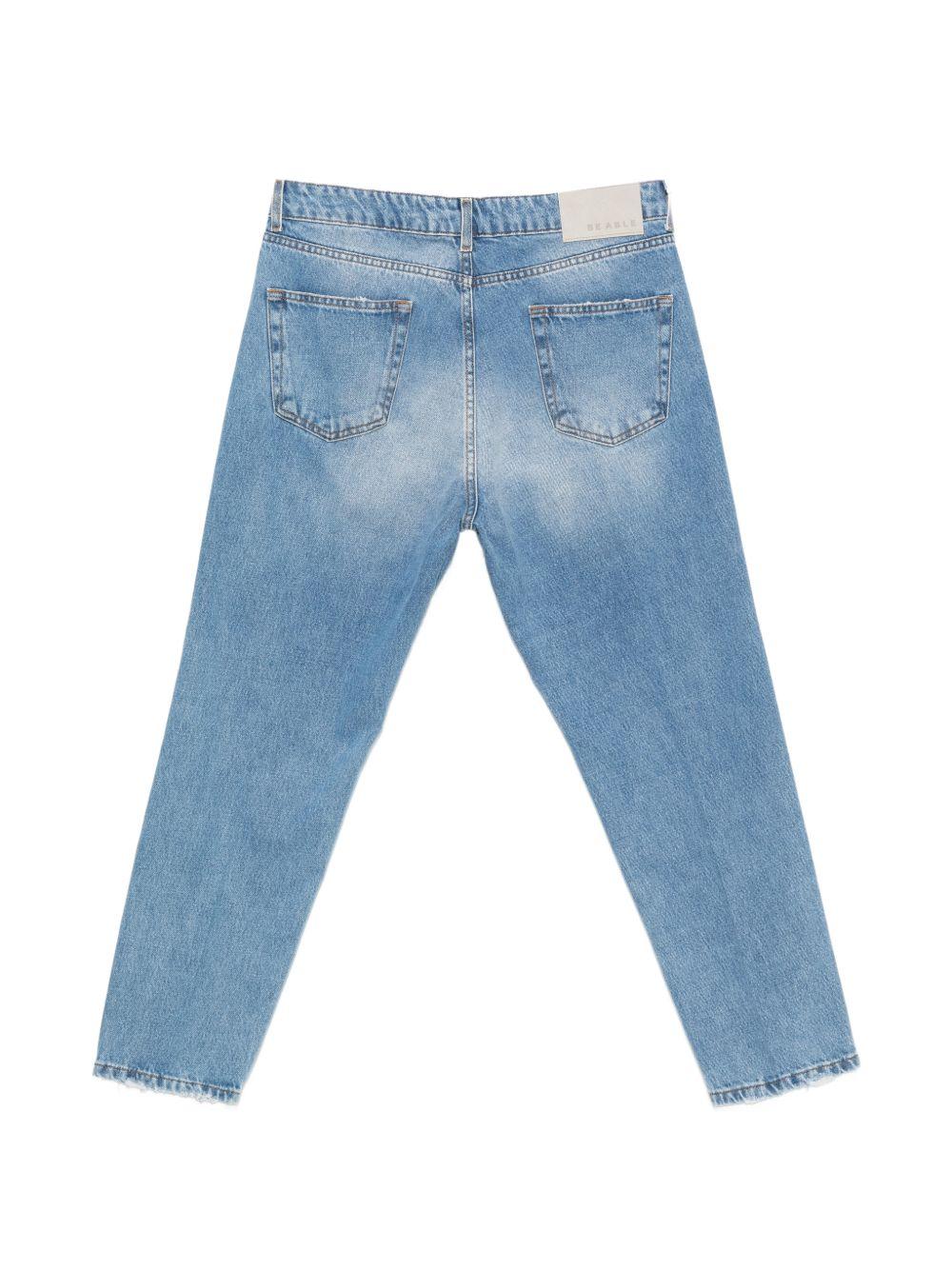 Jeans denim chiaro dritti 
