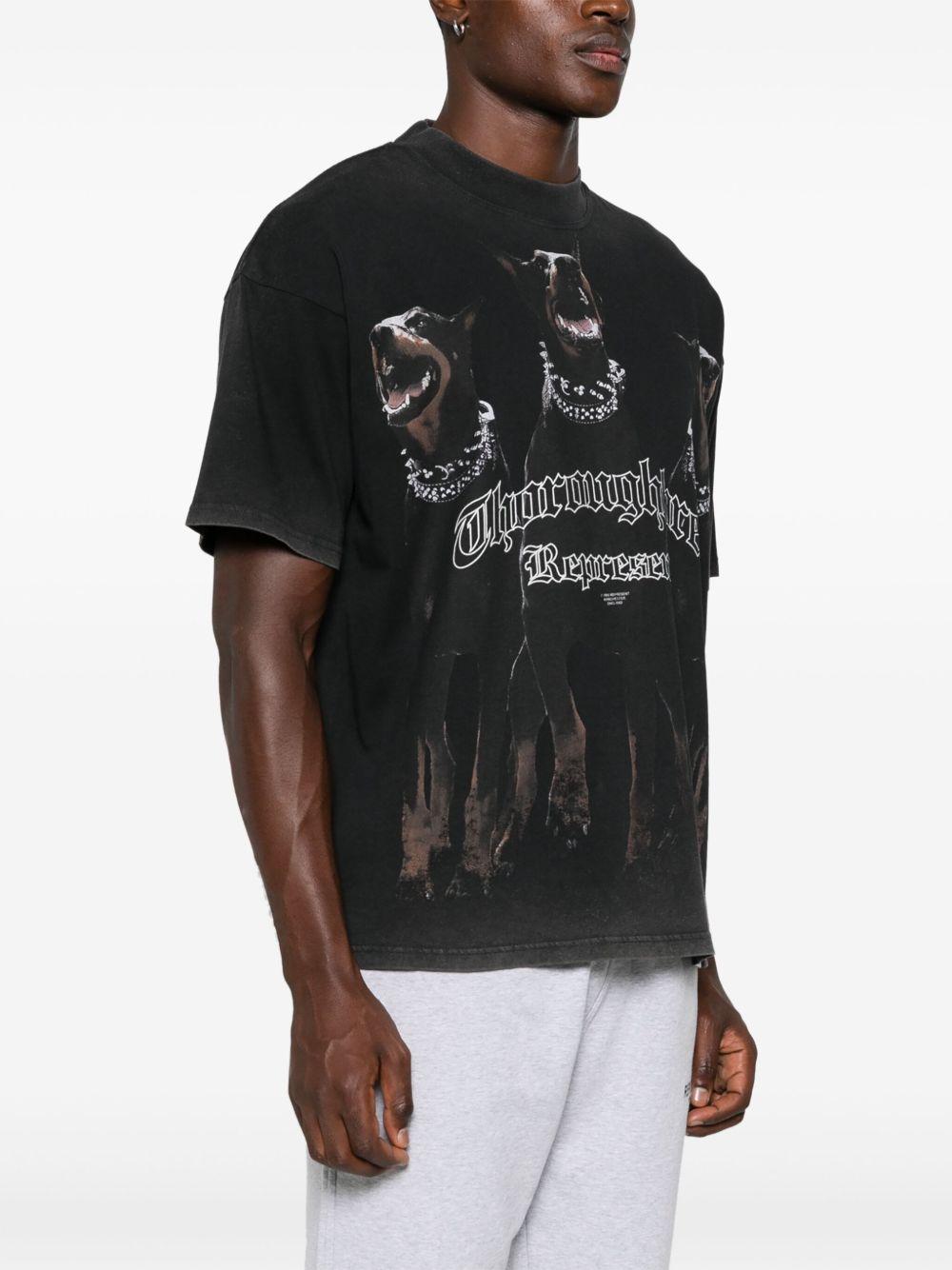 T-shirt nera Thoroughbred 