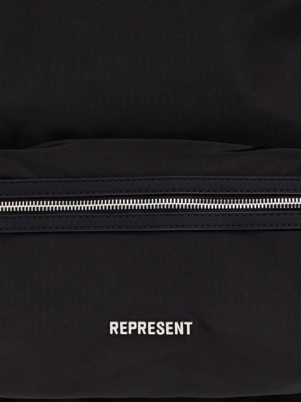Zaino con zip nero 