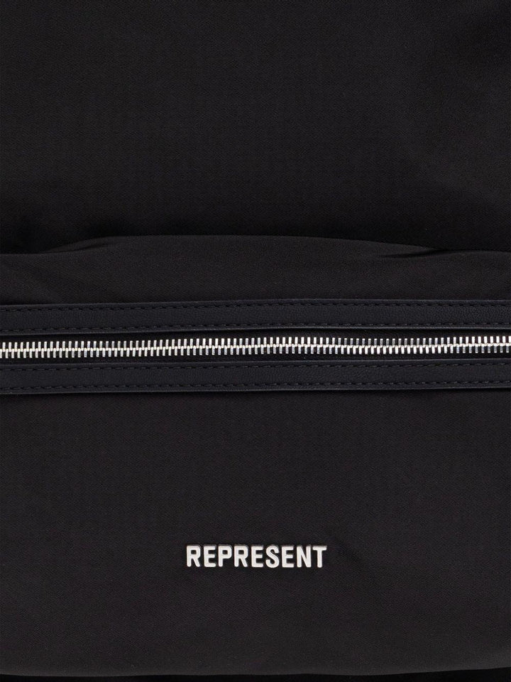 Zaino con zip nero 