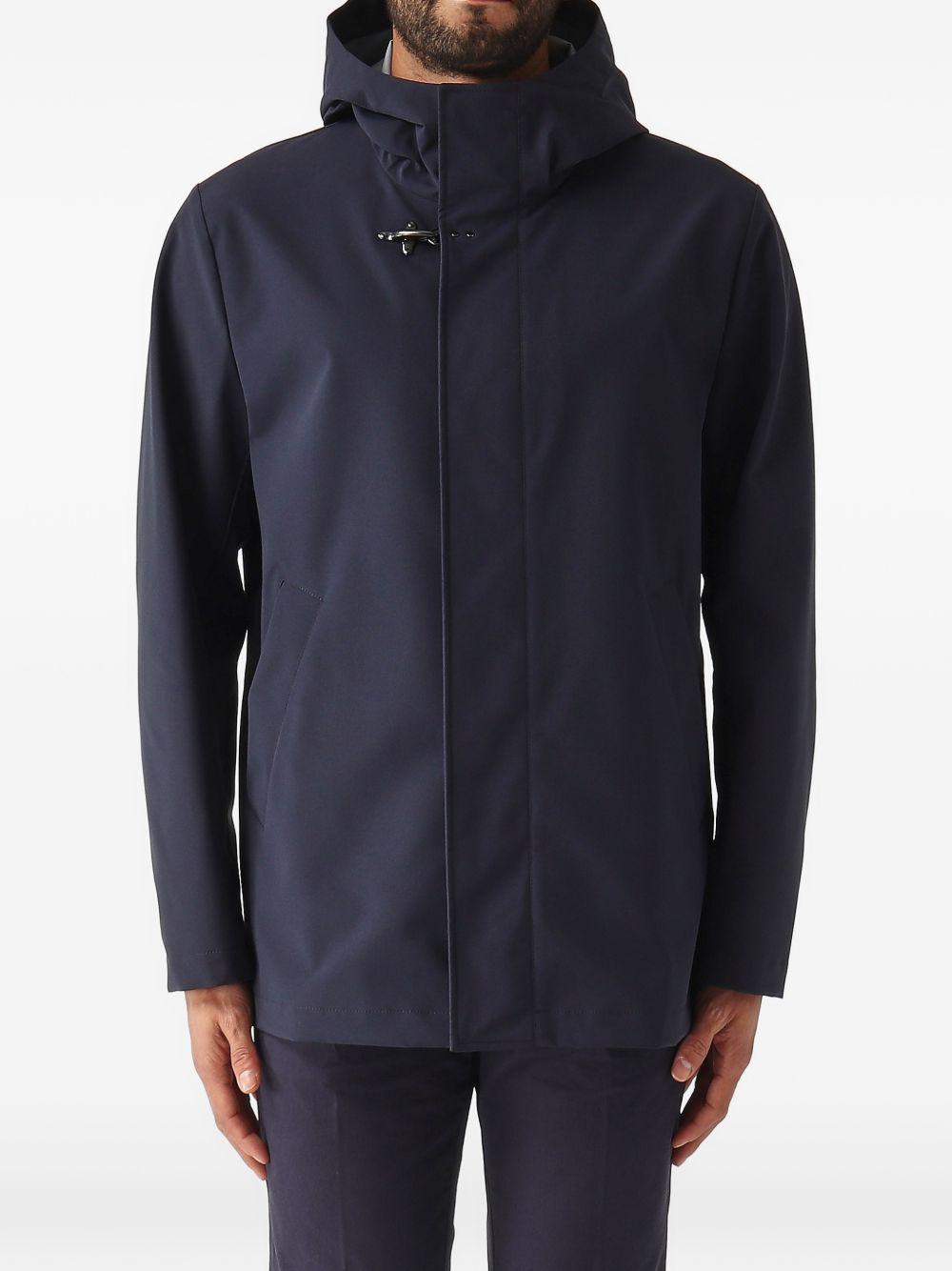 Parka in poliestere con cappuccio 