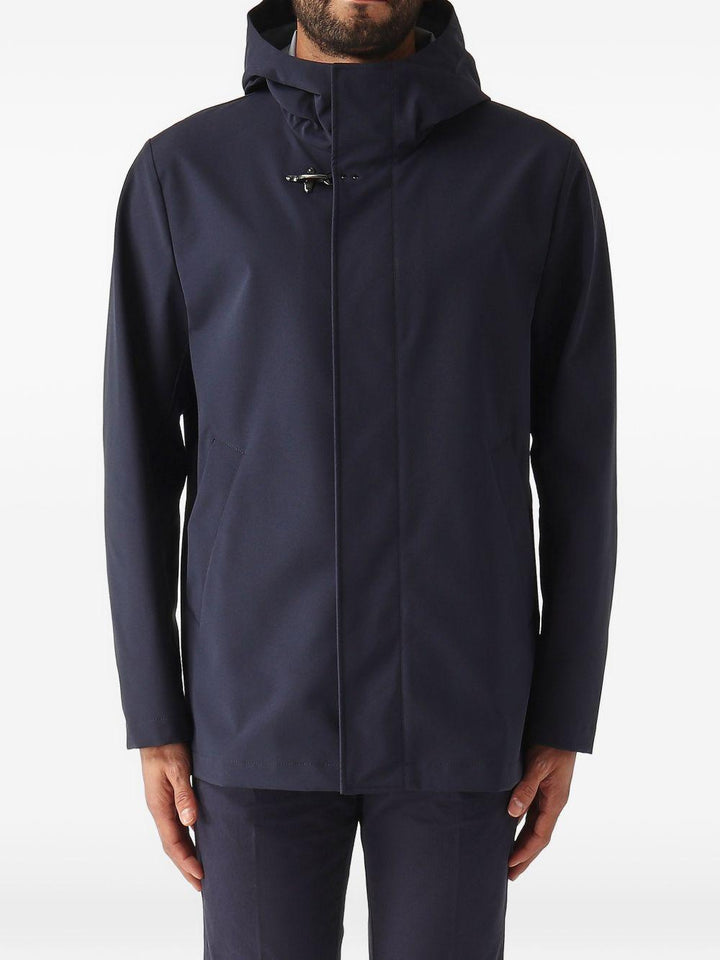 Parka in poliestere con cappuccio 