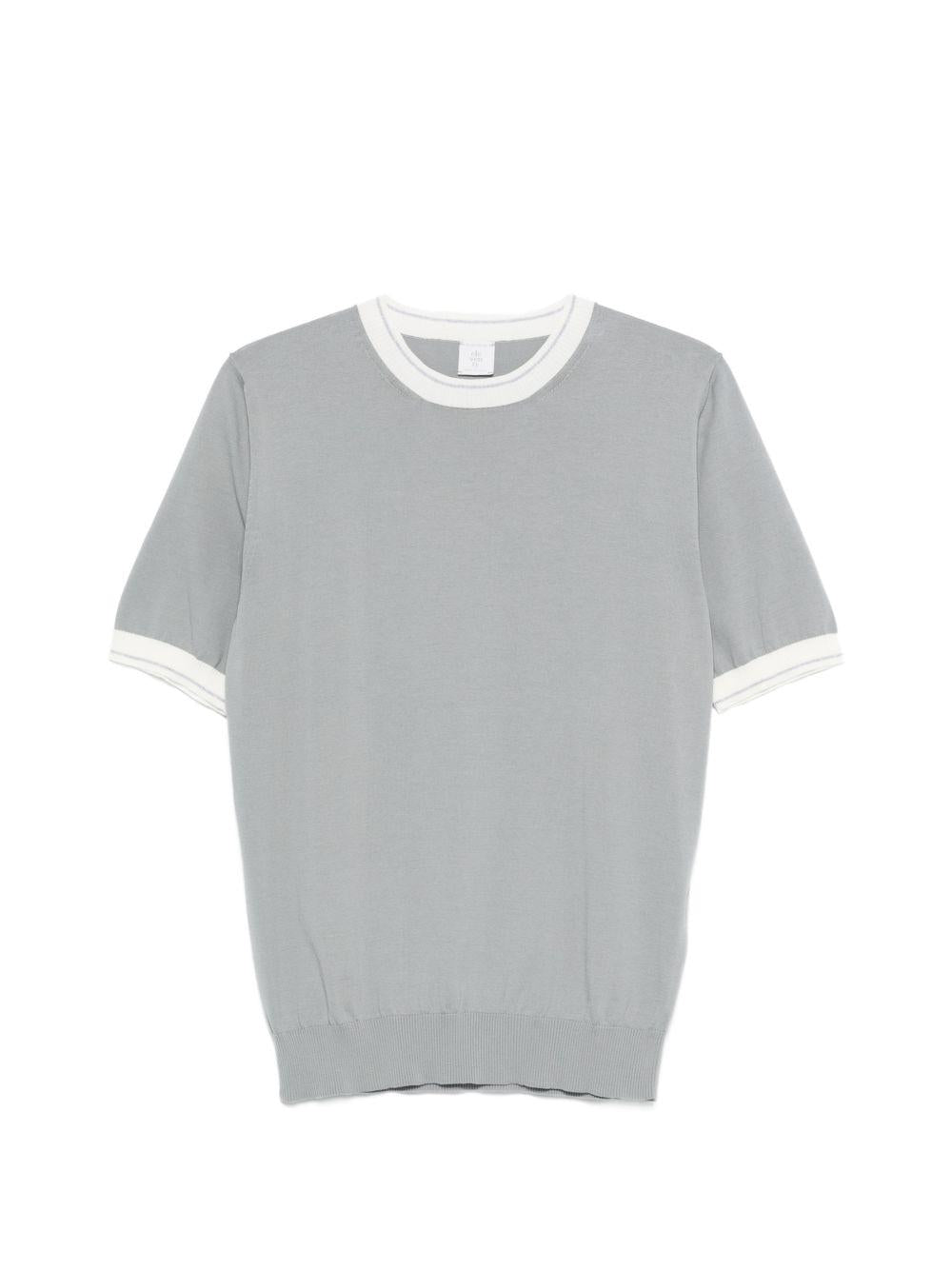 T-shirt girocollo grigio 