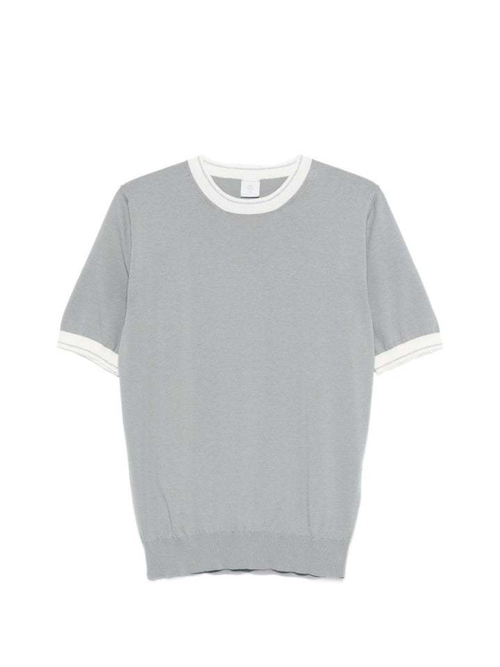 T-shirt girocollo grigio 