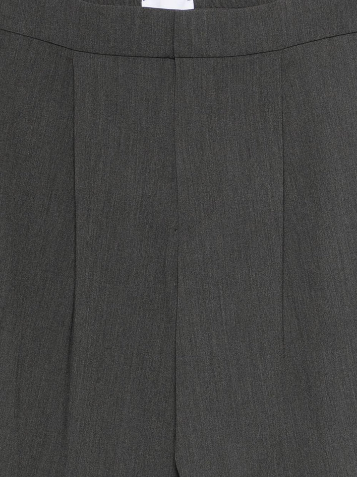 Pantaloni dark grey sartoriali a vita media 