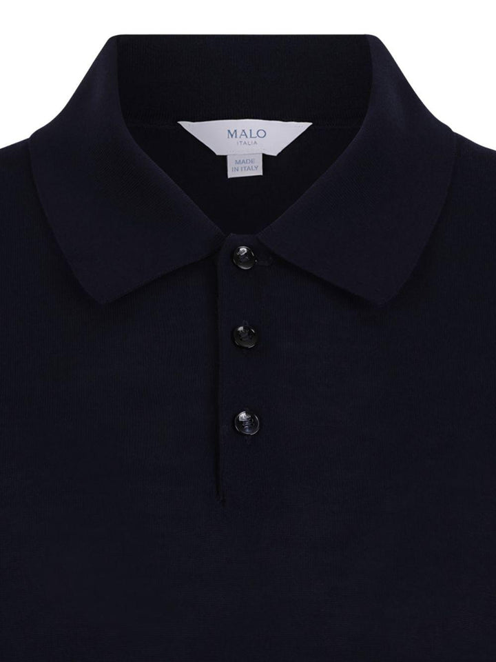 Polo a maniche corte blu 