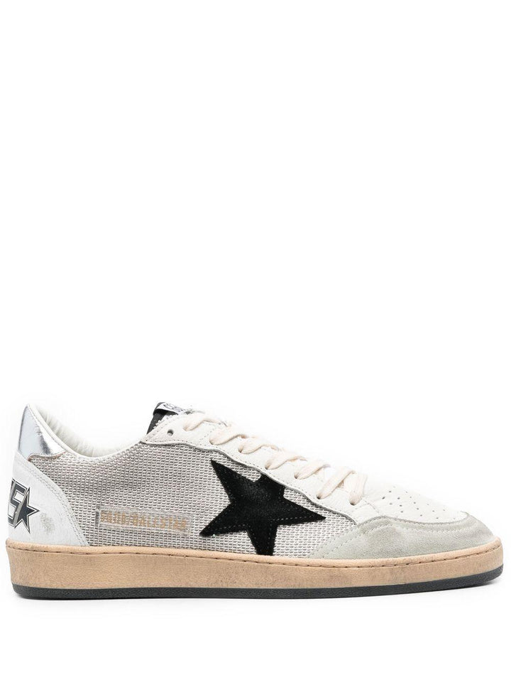 Sneakers Ball-Star multicolor con effetto vissuto e applicazione stella 