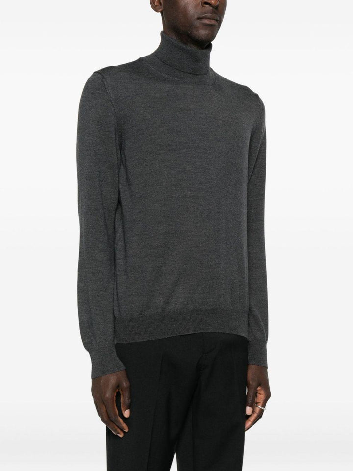 Maglione a collo alto grigio 