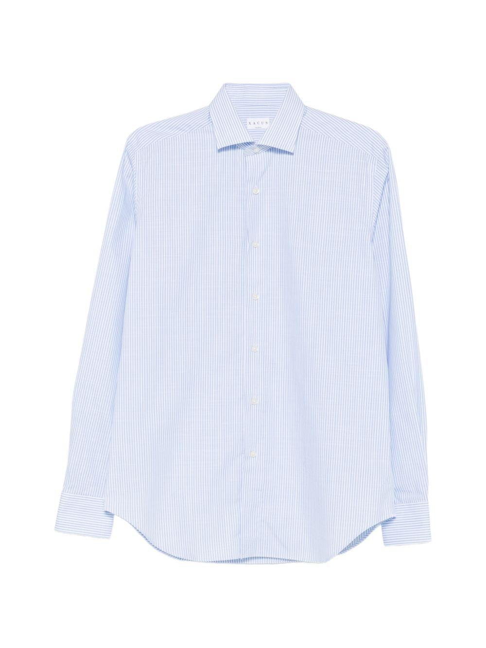 Camicia a righe bianco/azzurro 