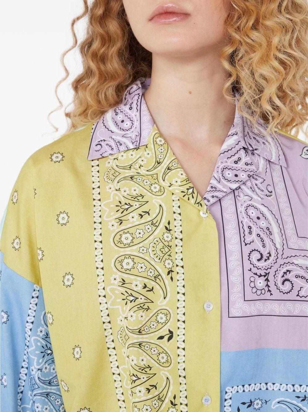 Camicia crop Lampone 