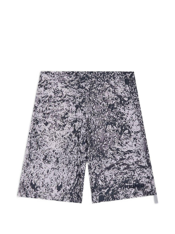 Shorts rossi con stampa 