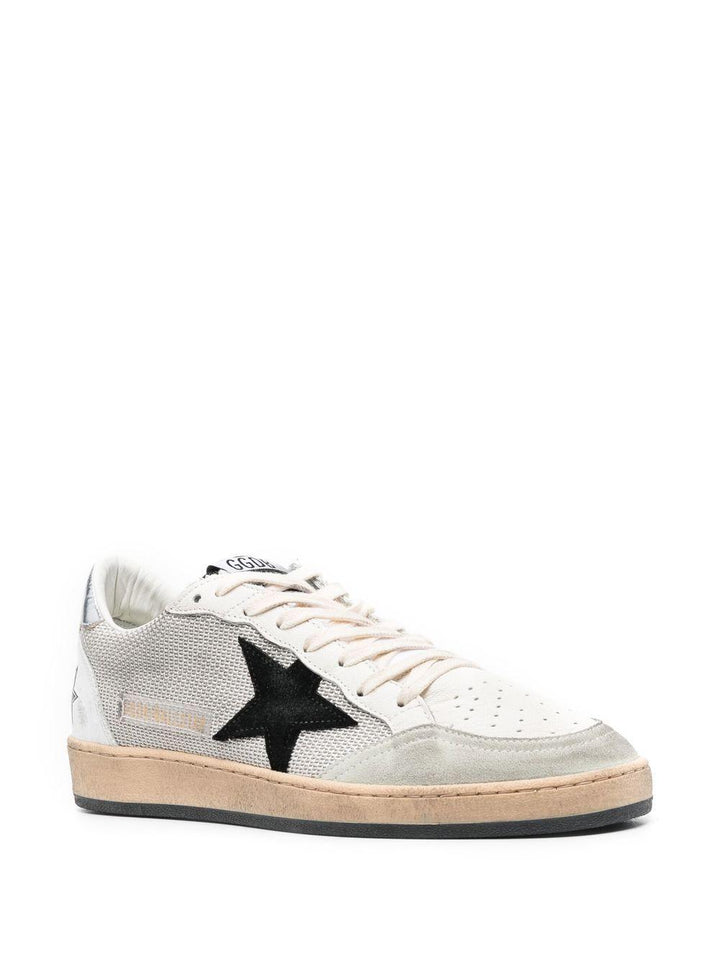 Sneakers Ball-Star multicolor con effetto vissuto e applicazione stella 