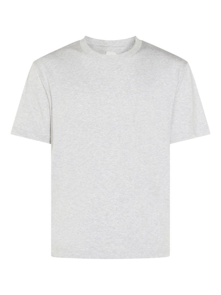 T-shirt girocollo a maniche corte grigio 