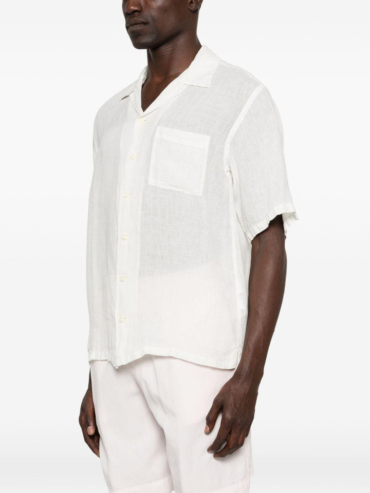 Camicia butter a maniche corte con taschino 