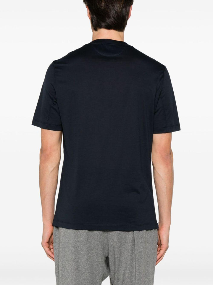 T-shirt girocollo blu navy 