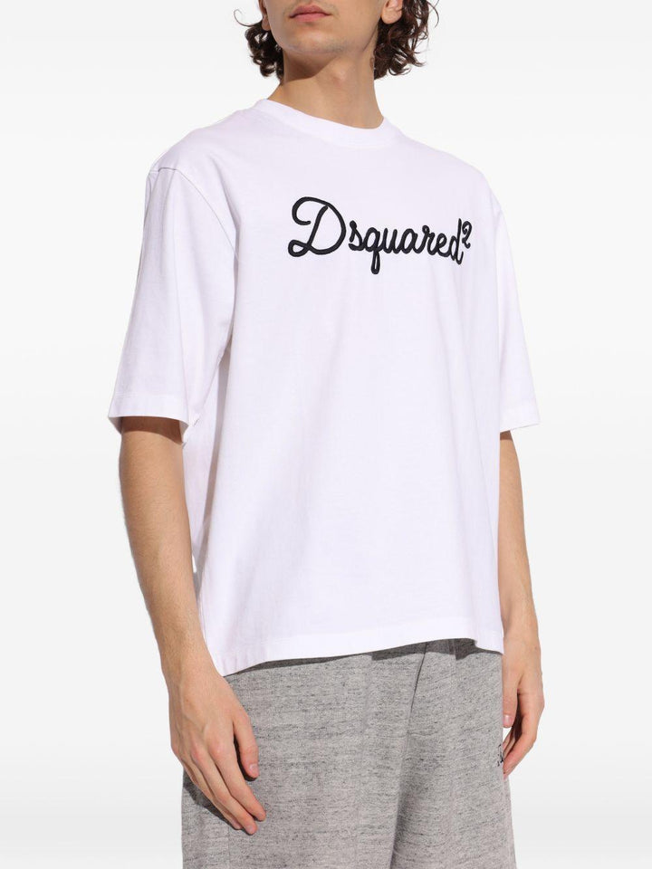 T-shirt bianca con logo 