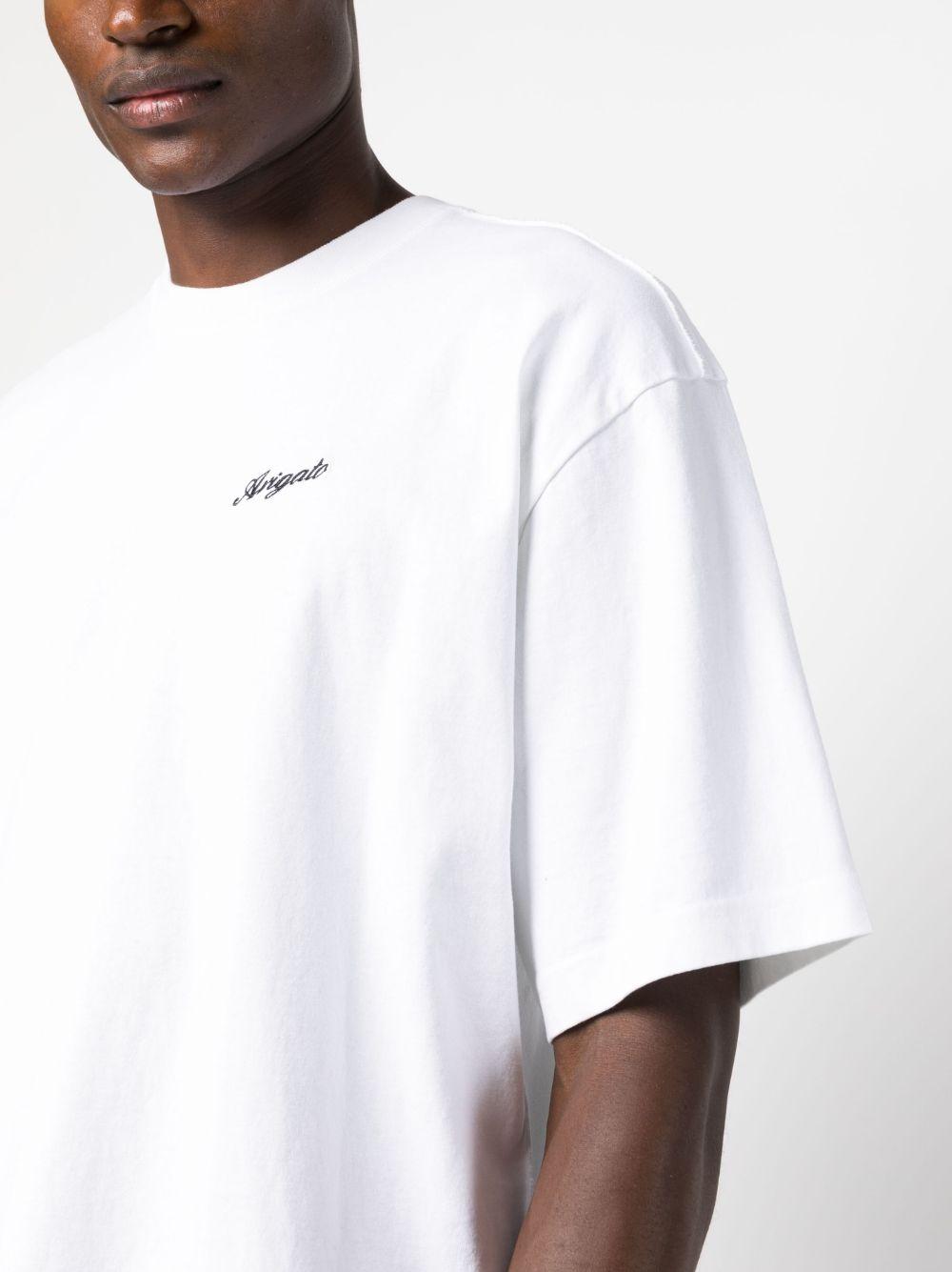 T-shirt con ricamo bianca 