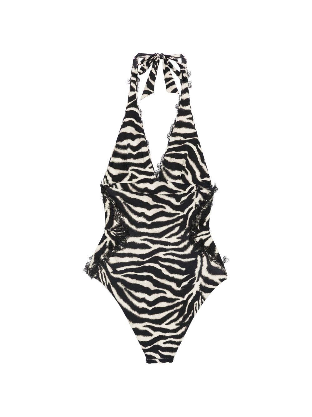 Costume da bagno con scollo a V 