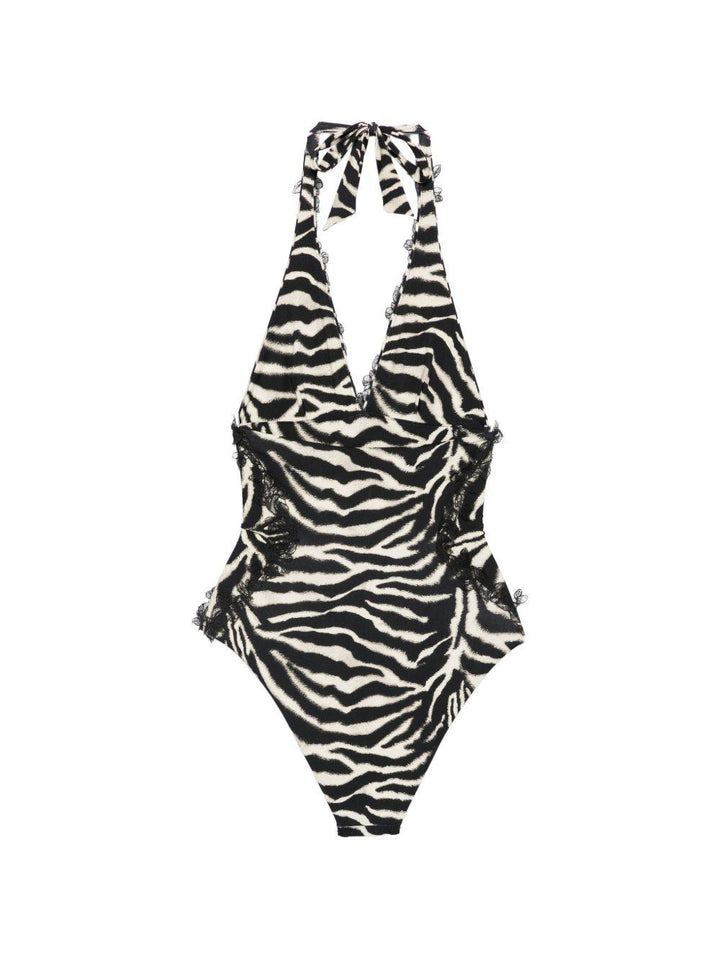 Costume da bagno con scollo a V 