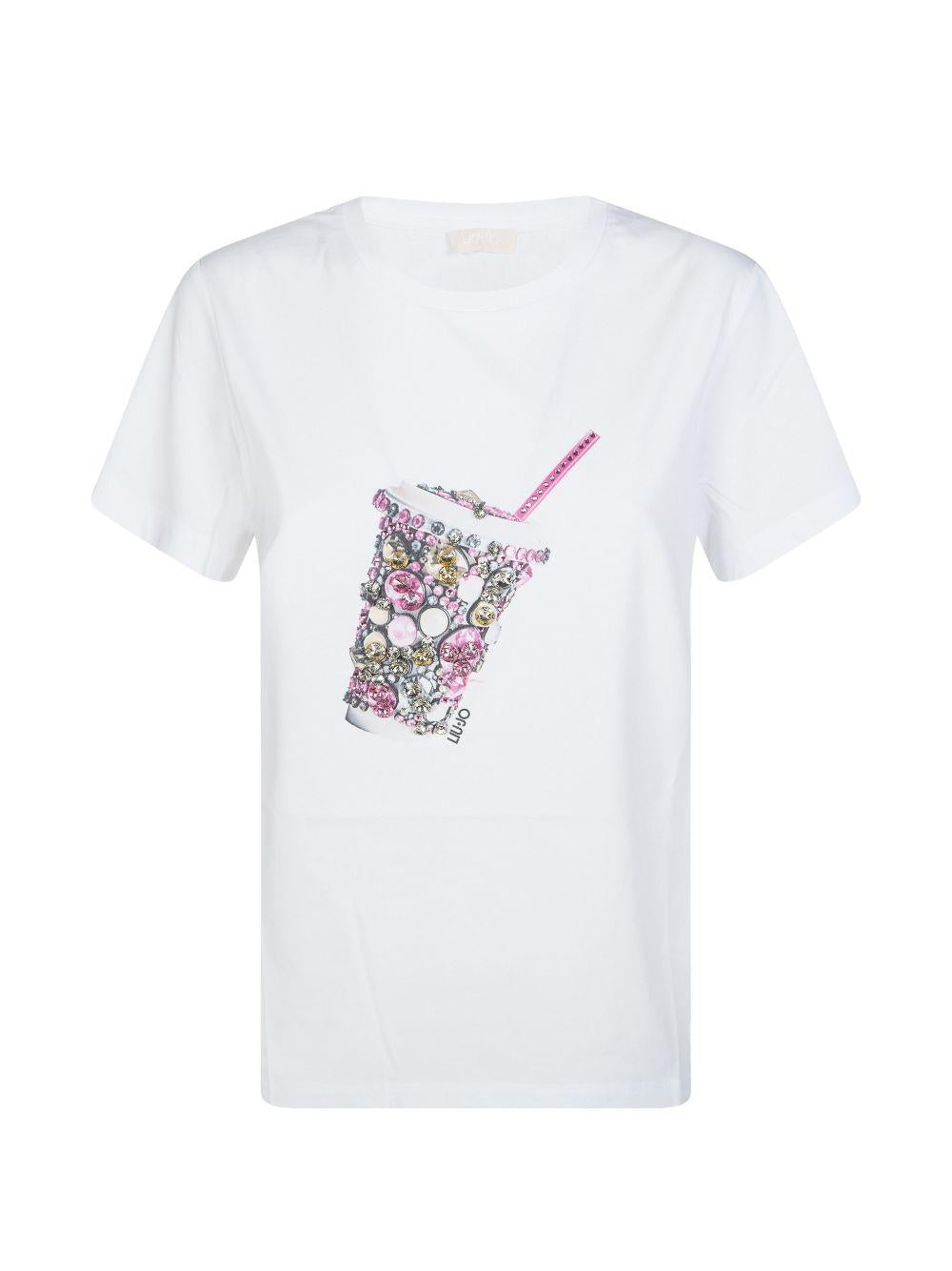 T-shirt con strass 