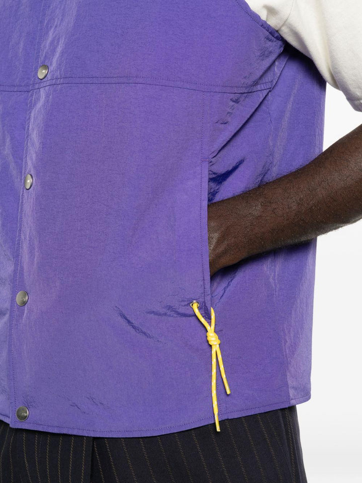 Gilet viola con logo 