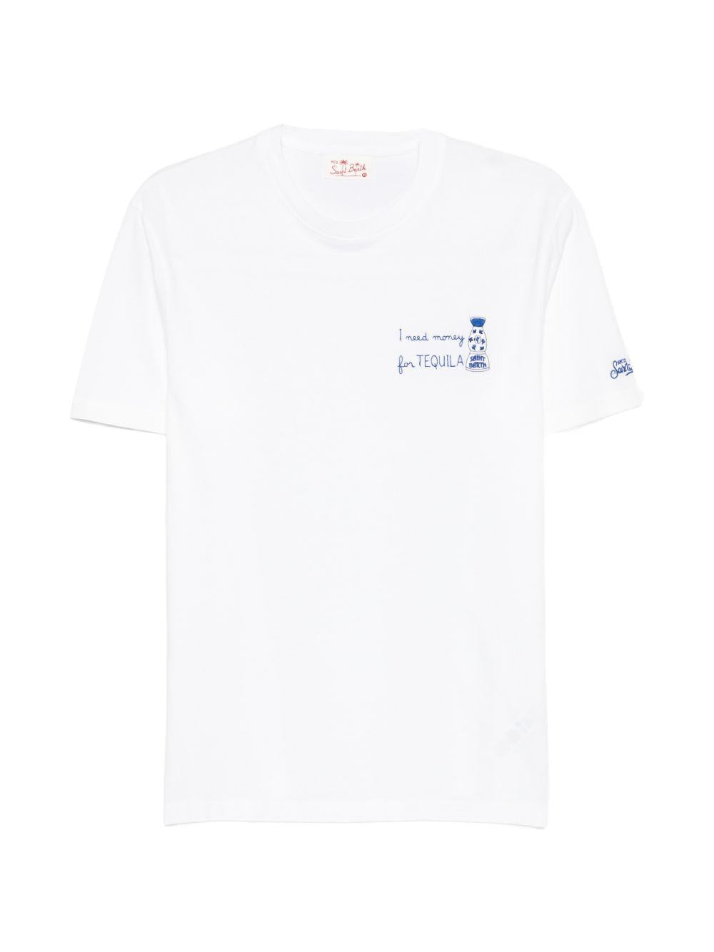 T-shirt con grafica bianca 