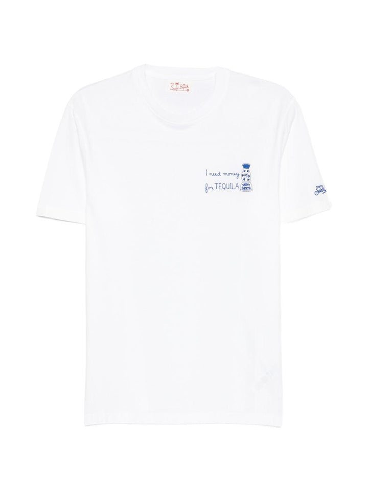 T-shirt con grafica bianca 