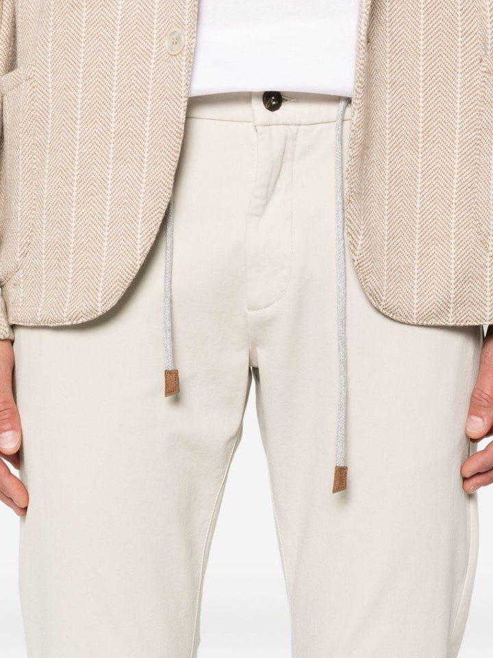 Pantaloni con coulisse sabbia 