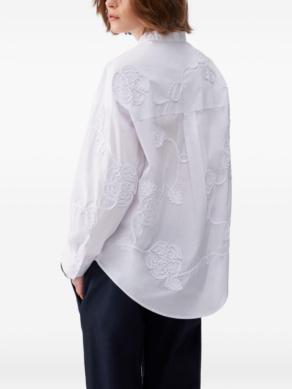 Camicia con colletto alla coreana 