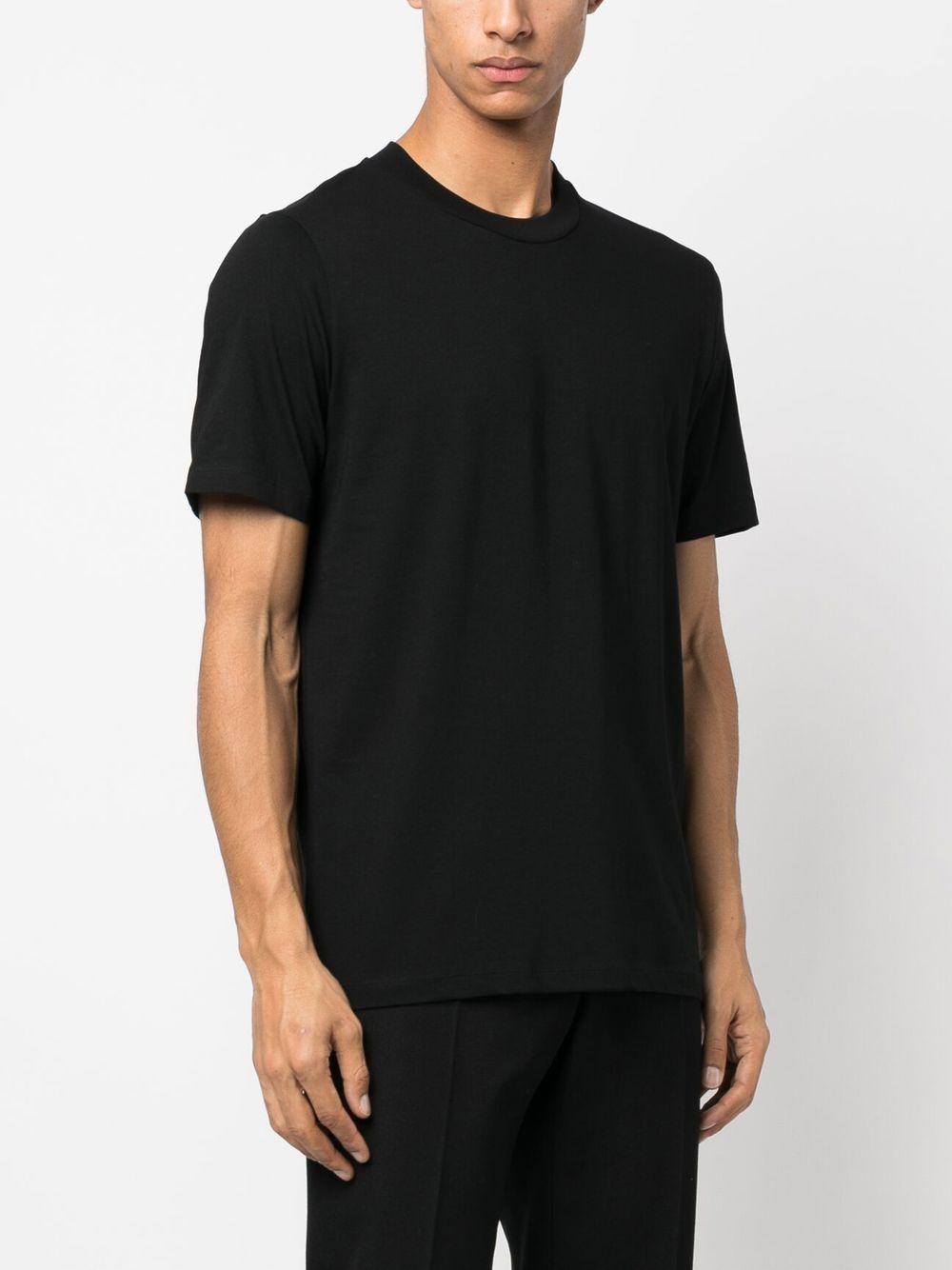 T-shirt girocollo nera 