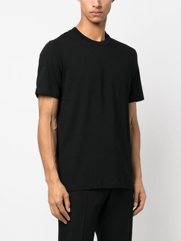 T-shirt girocollo nera 