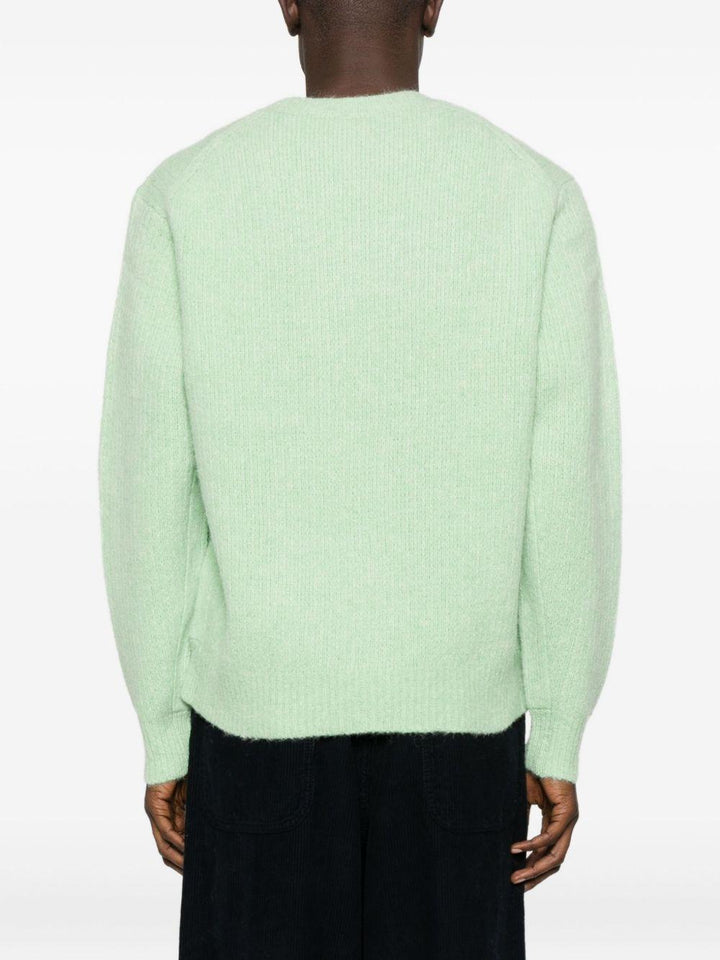 Maglione girocollo verde chiaro 