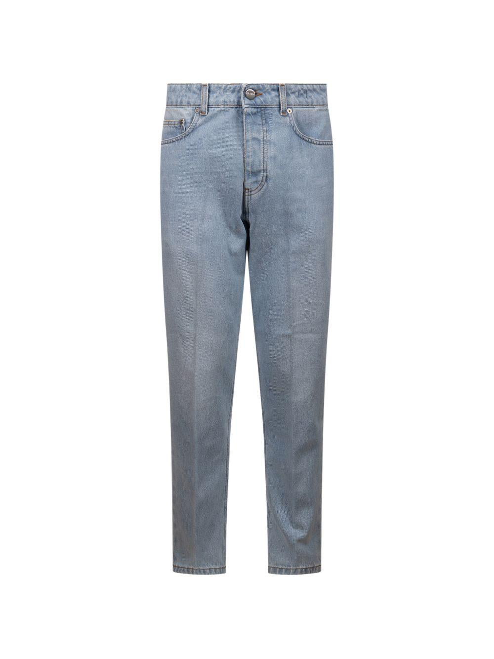 Jeans denim chiaro dritti 