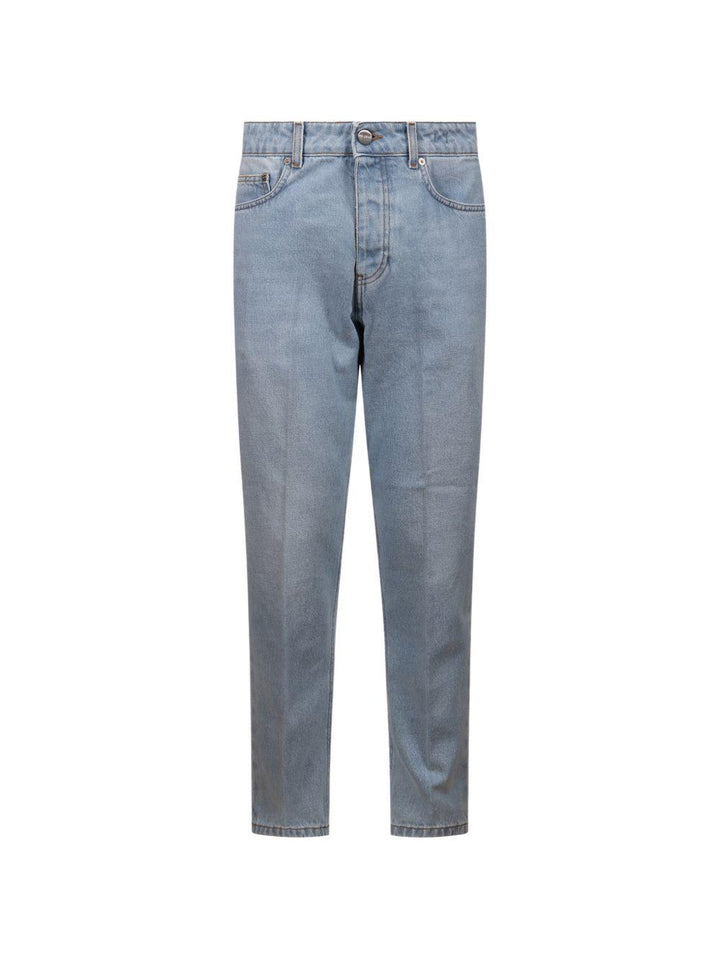 Jeans denim chiaro dritti 